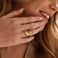thumbnail image 3 of Turandoss Custom Name Necklace Personalized - 14K Gold Plated Necklace Personalized Monogram Pendant Name Necklaces for Women Trendy Jewelry Gifts for Women Mom Her Birthday Gifts, 3 of 8