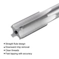 thumbnail image 3 of Unique Bargains M12 x 0.5 Left Hand High Speed Steel Machine 4 Straight Flutes Thread Tap, 3 of 6