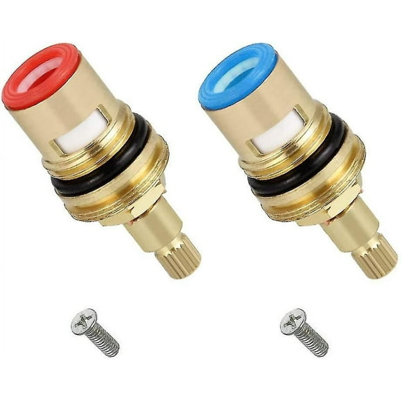 Durable Ceramic Disc Cartridge, Universal Size Brass Faucet Cartridge For Basin Faucets And Hot Cold Water