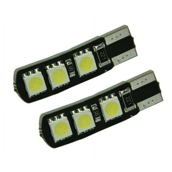 ICBEAMER 2 prs Canbus No Error Hyper White T10 168 920 921 6LED SMD Super Bright Parking bulbs