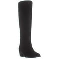 thumbnail image 1 of Womens Steve Madden Chasity Knee High Slouch Boots, Black Suede, 1 of 6