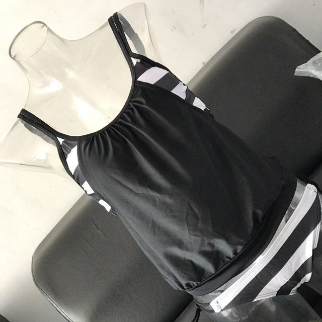 Bikini deportivo para mujer Tankini Set traje de ba?o acolchado, negro, L ZefeiWu 8390605597923