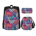 thumbnail image 1 of Balery Tropical Leaves Mochila Escolar 3 en 1 para Niños - Mochila Resistente con Lonchera Térmica y Estuche - Mochila Escolar para Niños y Niñas, 1 of 7