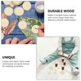 thumbnail image 3 of WEAVILUX Wood Craft Supplies 50 Pieces Beige Wood Pieces for Projects and Woodworking Crafts, 3 of 8