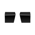 thumbnail image 1 of Car Bright Black Glass Switch Upper Panel Decoration Door Armrest Stickers For Alphard 40 Series 20, 1 of 5