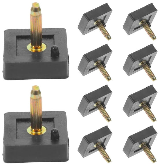 OUNONA  5 Pairs Heel Caps for High Shoe Shoes Replacement Tips Protectors Miss Man Black