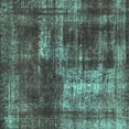 thumbnail image 1 of Ahgly Company Machine Washable Indoor Square Abstract Turquoise Blue Modern Area Rugs, 4' Square, 1 of 4