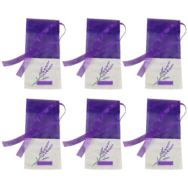 FOMIYES 6Ud Fragrance Bags Para Guardar Lavanda Y Hierbas Con Bordado Clásico Azul Y