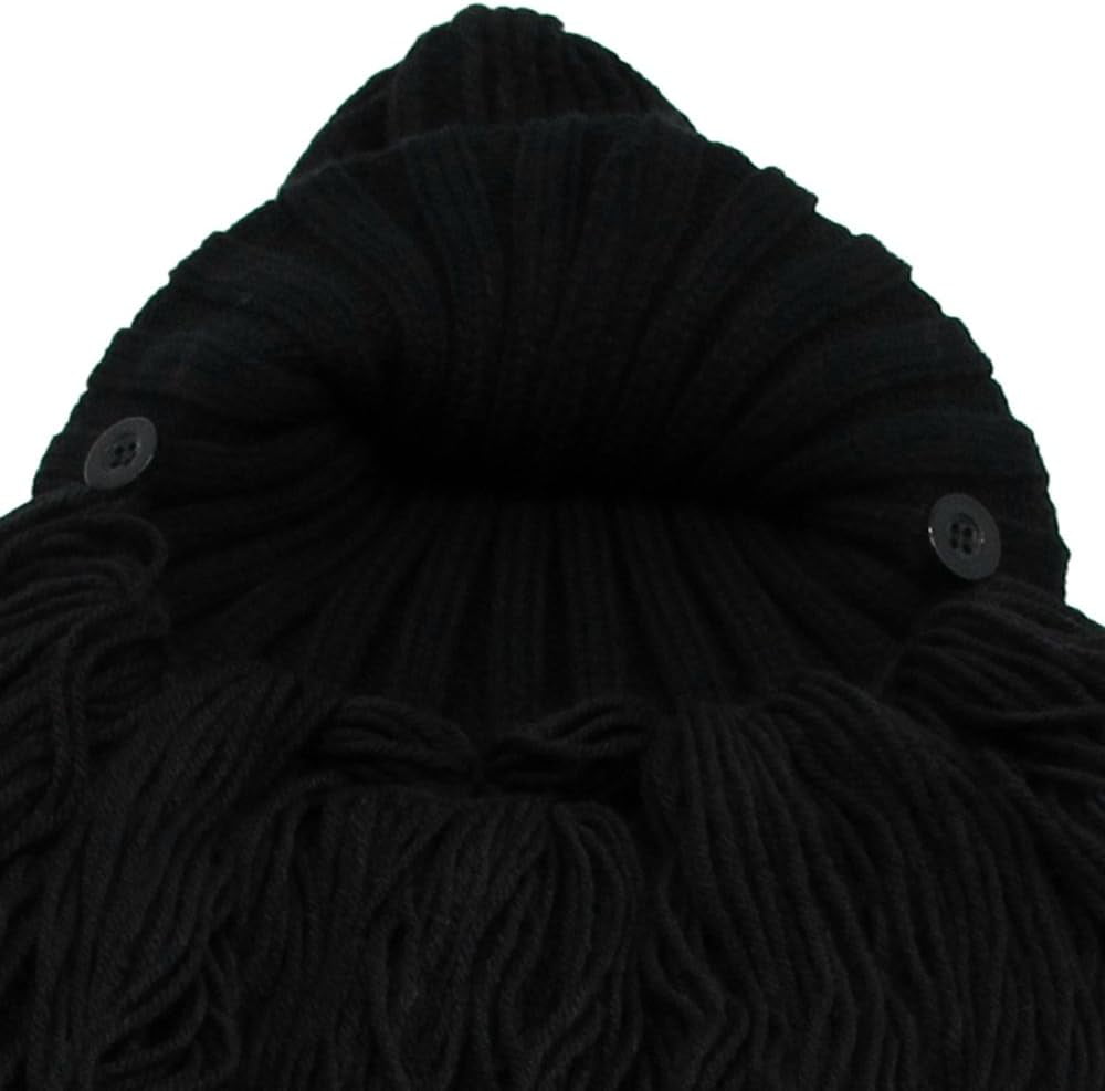 YEKEYI Wig Beard Hats Handmade Knit Warm Winter Caps Ski Funny Mask Beanie for Men Women YEKEYI
