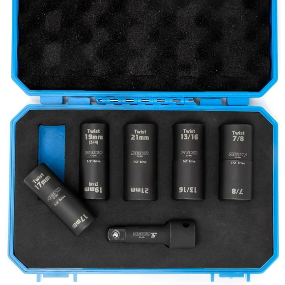 Juego de enchufes Twist NEIKO 02340A, extractor de tuercas, 6 unidades, 1/2 pulgada