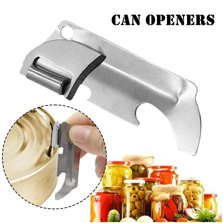 xuebi 10Pcs Military Style Can Openers Stainless Steel Camping Can