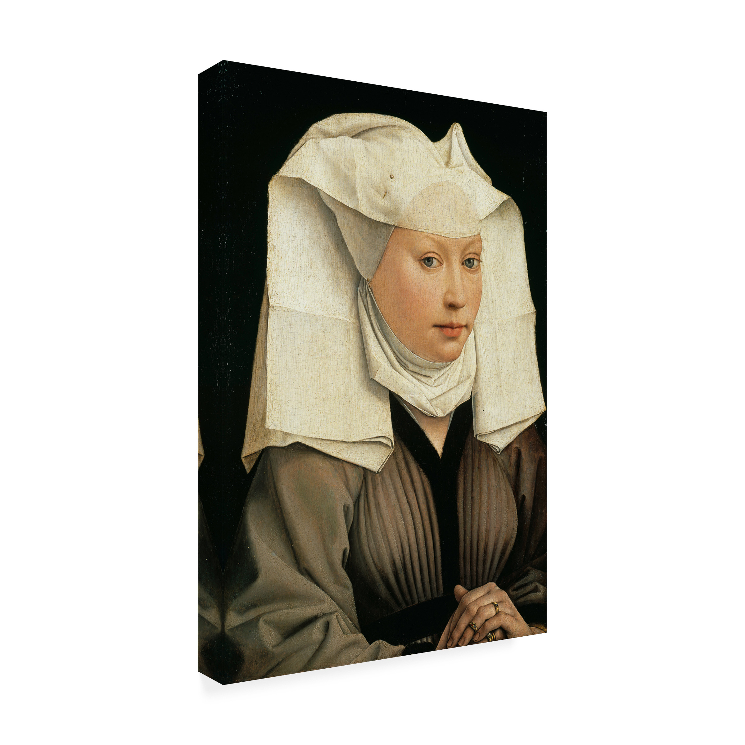 Rogier van der Weyden 'Woman With a Winged Bonnet' Canvas Art