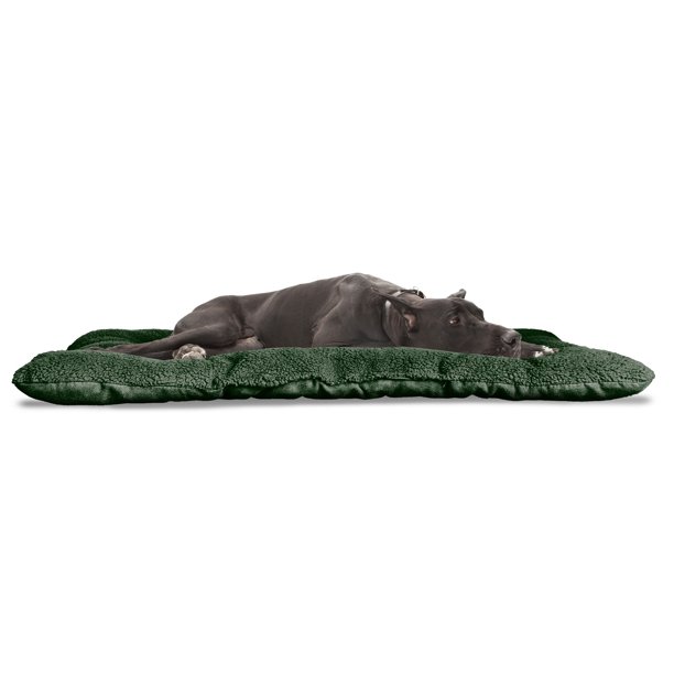FurHaven Pet Kennel Pad Reversible Terry and Suede Pet Tufted Pillow