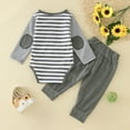 thumbnail image 4 of LUOGENLI Baby Boy Pants 3-6 Months Summer Toddler Boys Winter Long Sleeve Plaid Prints Romper Pants 2Pcs Outfits Clothes Set for Babys Clothes Baby Boy Pants 9-12 Months Thin 0-6 Months, 4 of 4