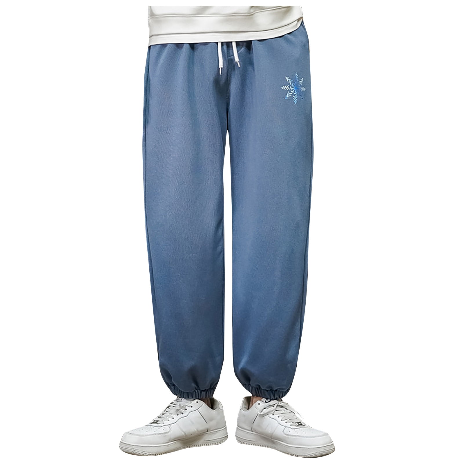 conductor Bajar Universidad Sweatpants Running Leggings Loose Plus Decorative Size Printed Men's Pants  - Walmart.com