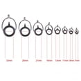 thumbnail image 4 of 8 Pcs Fishing Rod Guide Oval Fishing Rod Eyes Guides Line Rings Pole Repair Kit Mixed Size Double Leg Rings, 4 of 7
