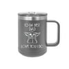 Yo-Da Best Dad Love You I Do - Engraved Coffee Mug with Handle Cup Unique Funny Birthday Gift Graduation Gifts for Women Fathers Day Dad Papa Pops best buckin Star Wars Yoda (15 oz Mug, Grey)