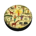 thumbnail image 2 of Kdxio Spare Tire Cover for RV Trailer, Waterproof Wheel Cover,Camper Spare Tire Cover Fit for Rv SUV Truck Travel Trailer 16 inch-Ethnic African, 2 of 8