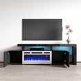 thumbnail image 3 of Meble Furniture Inferno WH-EF Electric Fireplace 73" TV Stand Black, 3 of 5