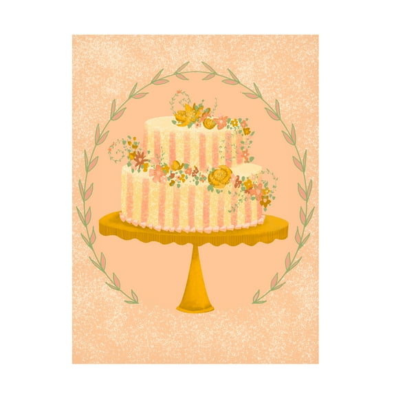 Canvas Wall Art - Christine Rotolo 'Party Time Desserts 1' Wall Art for Living Room, Bedroom, or Office Décor by Trademark Fine Art - 14 x 19 Inches
