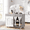 Gray, variant on Arlopu Kids Play Kitchen Set, Wooden Kitchen Playset with Stove Accessories, Interactive Wooden Toy Set Gift, White