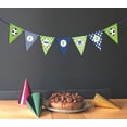 thumbnail image 2 of Inkdotpot Ready To HangI Am TwoHappy Birthday Sign Party GarlandBaby Boy SoccerBirthday Confetti, 2 of 4