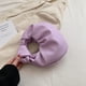 thumbnail image 4 of Bolso Anudado para Mujer Muñeca Piel Sintética Con Forma Nube Viajes Al Aire Libre () Morado, 4 of 6