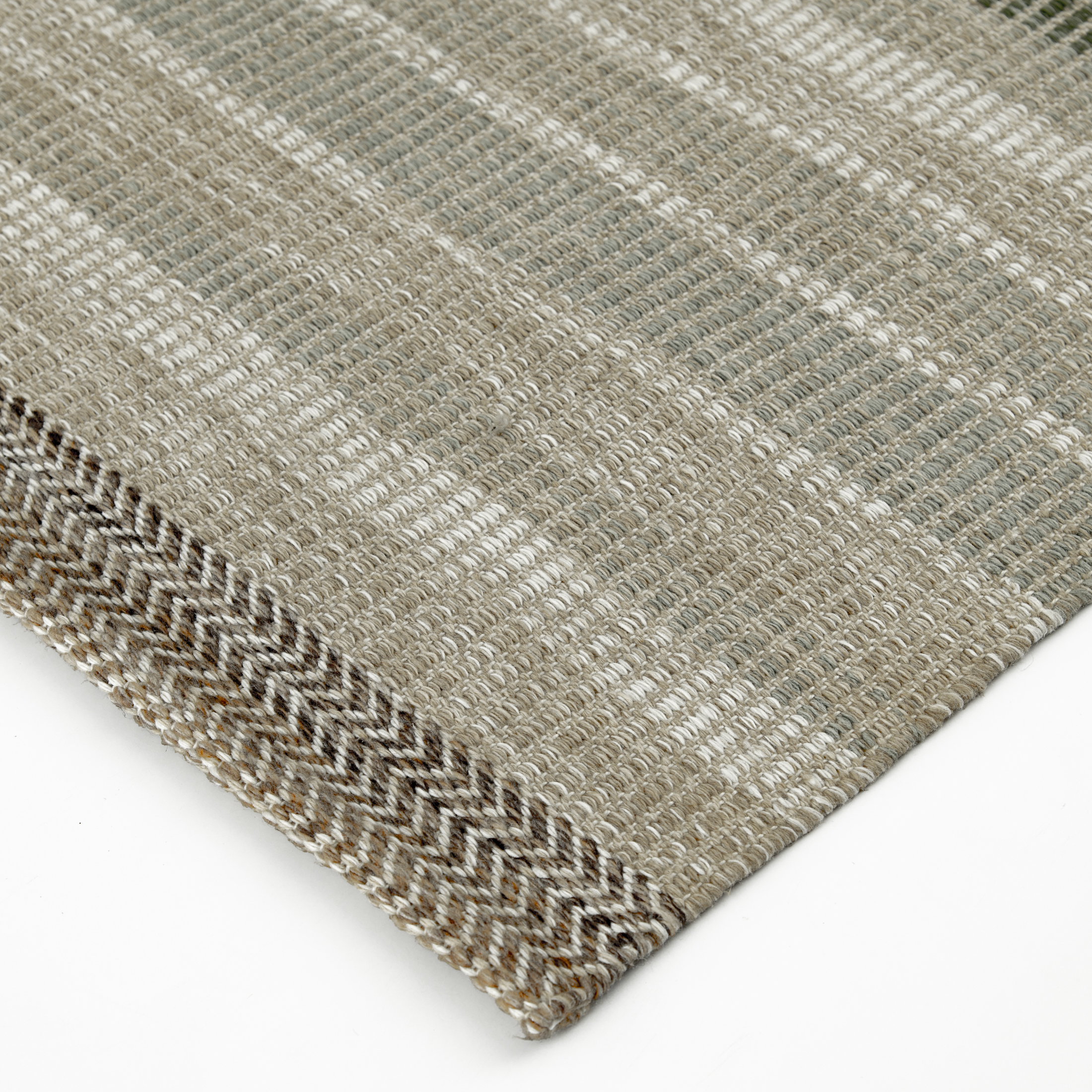 Better Homes & Gardens Green Striped Lisa Runner Rug, 2'6"x8'