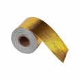 thumbnail image 2 of 9mx5cm Fiberglass Heat Reflective Tape Gold High Temperature Heat and Sound Shield Wrap Roll Adhesive New Car Accessories, 2 of 5
