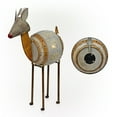 thumbnail image 5 of Alpine Corporation 18" x 11" x 33" Metal Barrel Reindeer Holiday Statue, Brown/White, 5 of 12