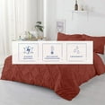 thumbnail image 4 of Kotton Culture 600 TC Pinch Pleated Duvet Cover 100% Egyptian Cotton with zipper (King, Burnt Orange) - 3 Piece, 4 of 6