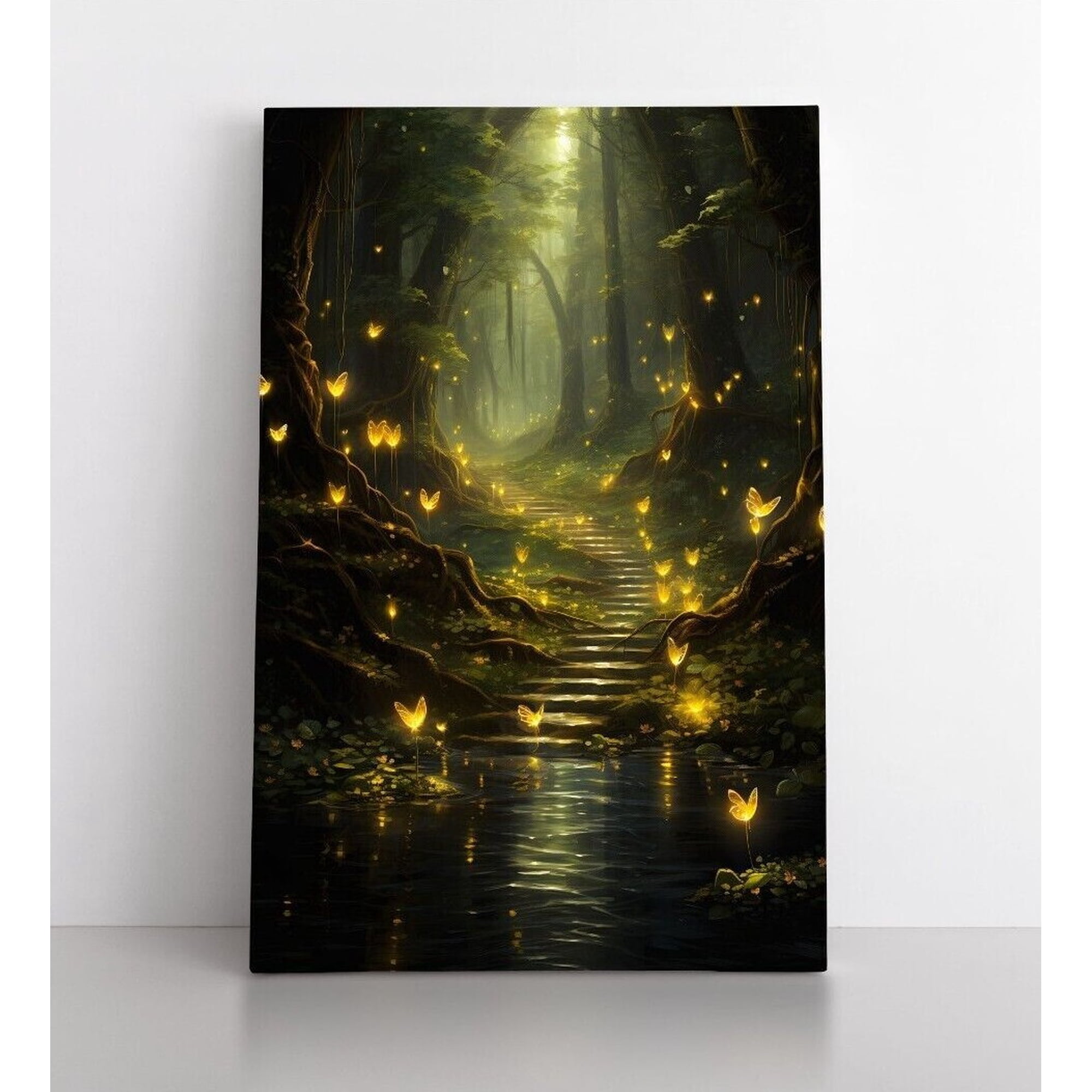 Enchanted Forest Fairy Wall Art Print Fantasy Decor