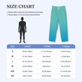 thumbnail image 4 of Kdxio Teal Turquoise Pattern Men's Pajama Pants, Elastic Waist with Drawstring and Pockets, Comfortable Loungewear-X-Large, 4 of 6