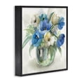 thumbnail image 2 of Stupell Industries Transitional Blue Tulip Watercolor Bouquet Black Framed Giclee Art, 12 x 12, by Nan, 2 of 8