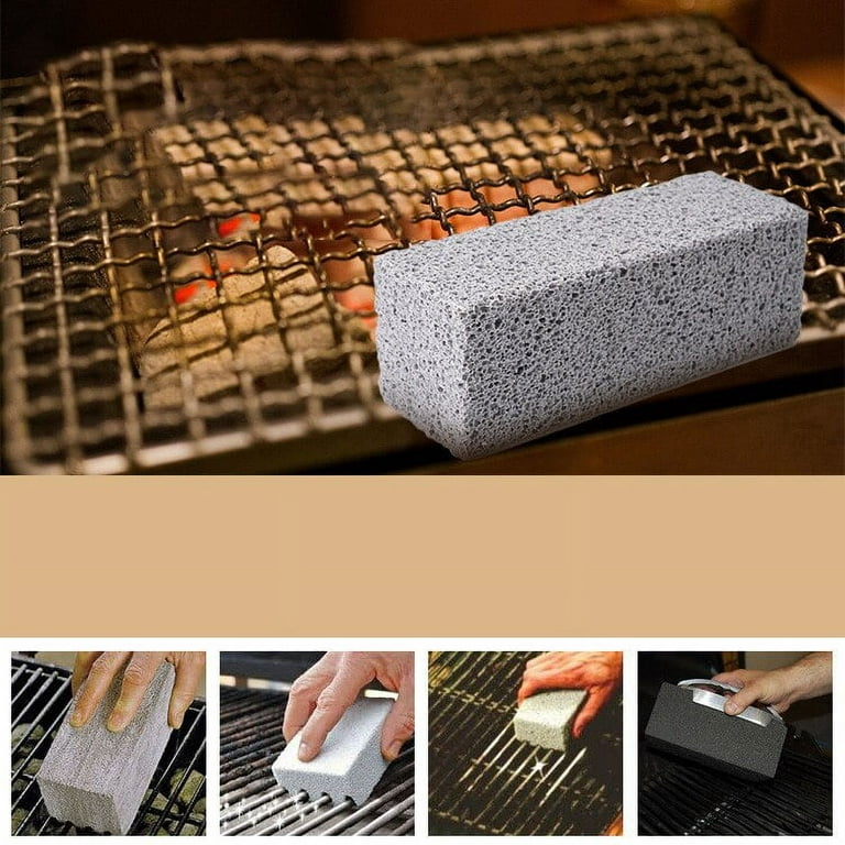 Outdoor BBQ Grill Cleaning Brick Block BBQ Racks Stains Grease