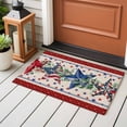 thumbnail image 4 of 2x3 Ft Entryway Area Rug, Red 4th of July Kitchen Rug Runner Washable Floor Mat, Independence Day Star Vintage Non Slip Indoor Door Mat Throw Carpet for Bathroom Living Room Bedroom, 4 of 8