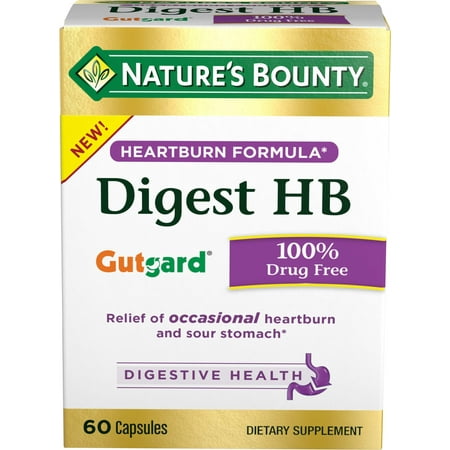 - Nature's Bounty Digest HB Heartburn Formula Capsules, 60 Ct