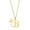 Gold B, variant on Women Stainless Steel Personalized Hip Hop Custom Name Laterally Hollow Flower Pattern Carved Initial 26 Alphabet Capital Letter Necklace D