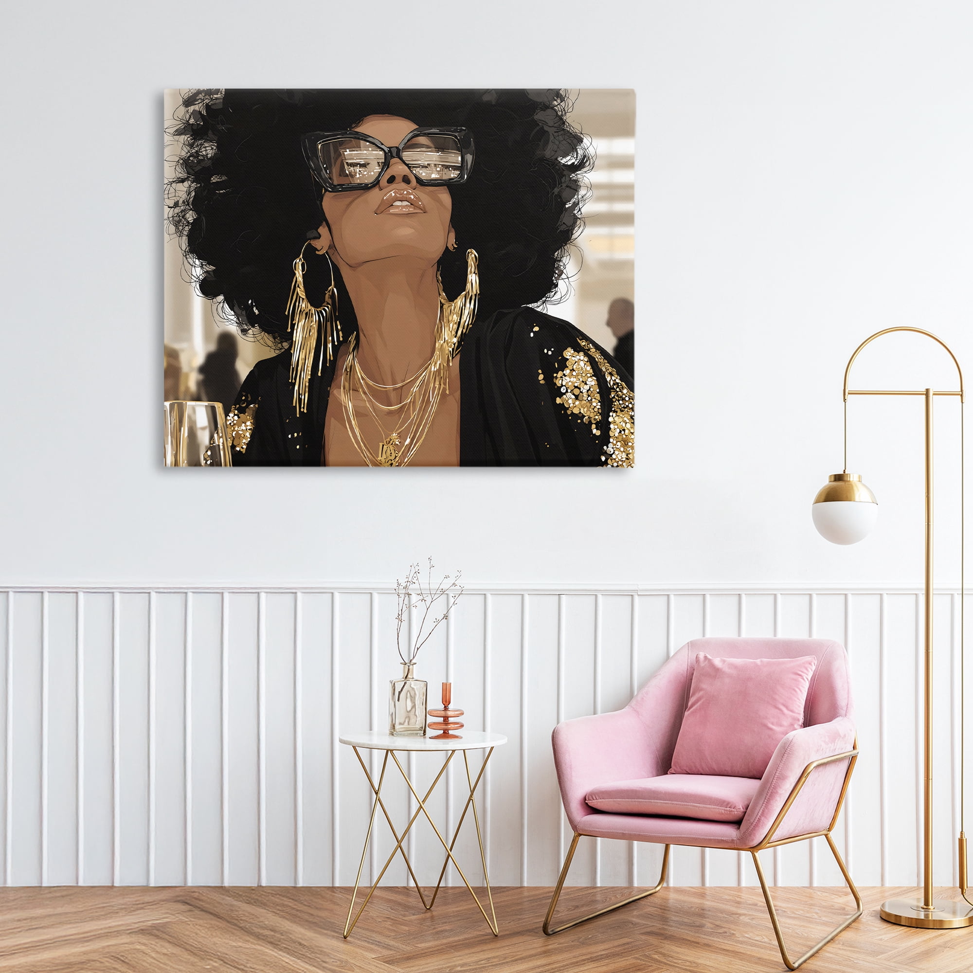 Stupell Industries Full Of Confidence Beautiful Woman Canvas Wall Art, design by Franklyn Gregory