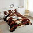 thumbnail image 3 of Castle Fairy Farmhouse Cow Print Queen Comforter Set,Bull Skull Bedding Comforter Set, 3 of 8