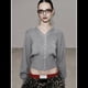 thumbnail image 4 of Cárdigan Corto de Larga con Cuello en V y Abertura Frontal para Mujer, Camisa de Otoño con Botones. Gris M, 4 of 6