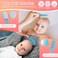 thumbnail image 3 of BUSATIA Baby Grooming Kit,15 in 1 Infant Safety Care Set with Hair Brush Comb Nail Clipper Nasal Aspirator,Baby Essentials Kit for Newborn Girls Boys,Blue, 3 of 5