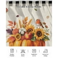 thumbnail image 5 of Thanksgiving Bed Skirt Fall Pumpkin Sunflowers Black White Plaid Bed Skirts California King Size 18 Inch Drop, Wrap Around Dust Ruffle&nbsp;Bedskirt with Adjustable Elastic Belt for Queen Size Beds, 5 of 7