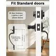 thumbnail image 3 of Front Door Handle and Deadbolt Set  Front Door Lock Set  Oil-Rubbed Bronze  Vintage Lower Half Entry Handleset  Entry Door Handle with Reversible Lever, 3 of 8