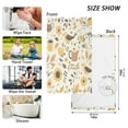 thumbnail image 6 of Yayeee 100% Cotton Hand Towels for Bathroom 16" x 28" Kitchen Towel, Beige Birds Floral, 6 of 7