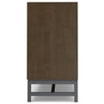 thumbnail image 4 of Simpli Home Banting 72 inch Wide Solid Wood Modern Industrial 4 Door Sideboard Buffet in Walnut Brown, 4 of 14