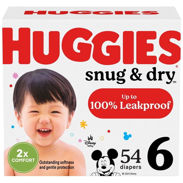 Huggies Snug & Dry Baby Diapers, Giga Pack, Sizes: 1-6