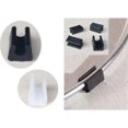 thumbnail image 2 of 32pcs Chair Foot Glider Tube End Cap Buffer Cap Stopper Furniture Floor Protector U Shape Plastic Chair Caps (10mm,Black), 2 of 5