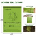 thumbnail image 3 of Bolsas compostables para excrementos de perro, 270 bolsas, 18 rollos, color verde, 3 of 7