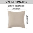 thumbnail image 6 of Unique Bargains Decorative Soft Chenille Pillow Covers Beige 20 x 20 Inch, 6 of 6